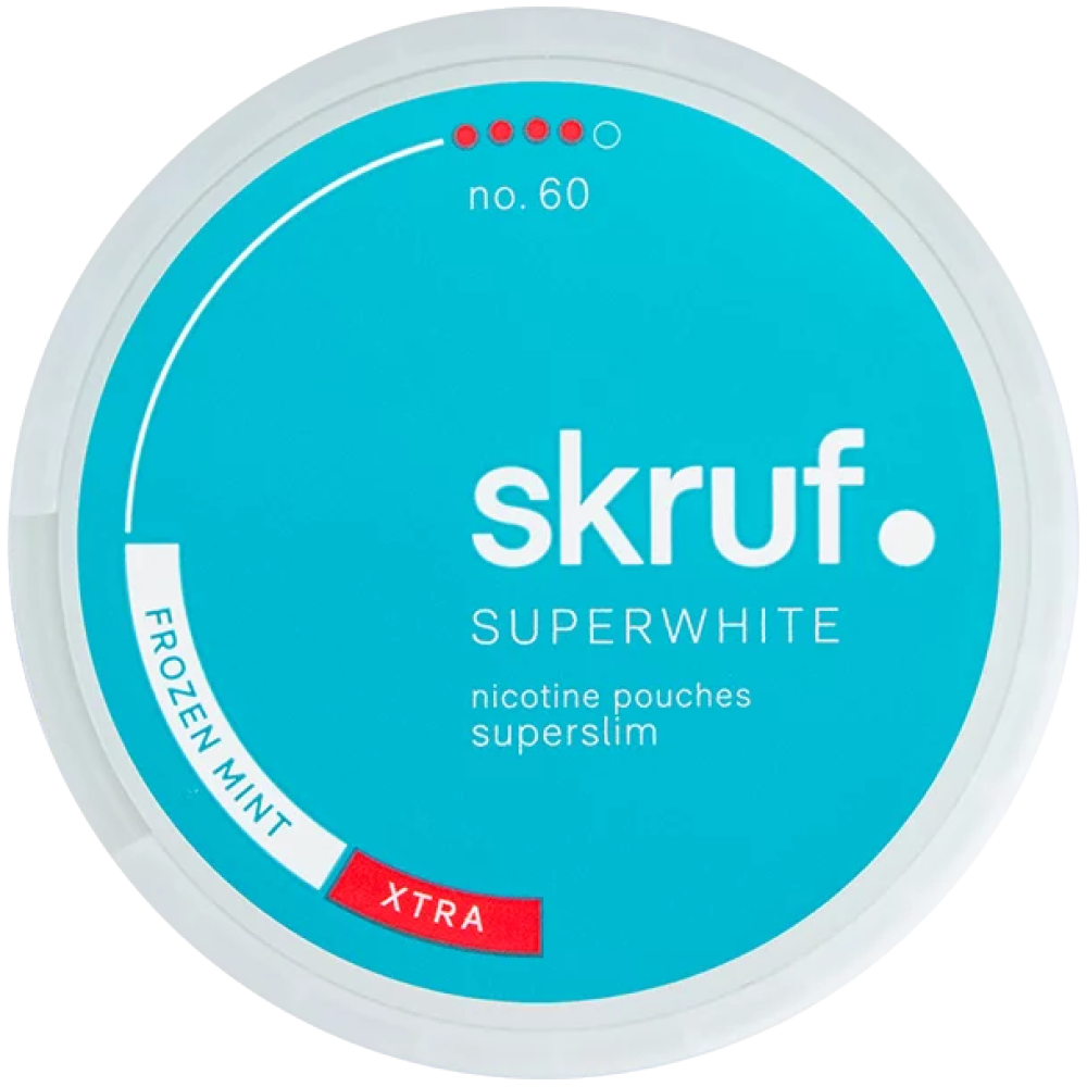 Skruf Super White Frozen Mint Superslim Xtra Strong